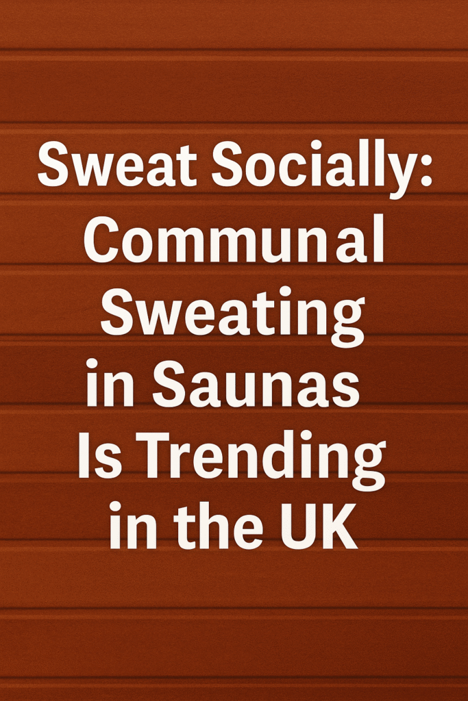 Sweat Socially: Communal Sweating in Saunas is Trending in the UK – headline image highlighting the wellness trend of communal sauna culture
